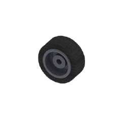 Roue jante alu diamètre 75 mm