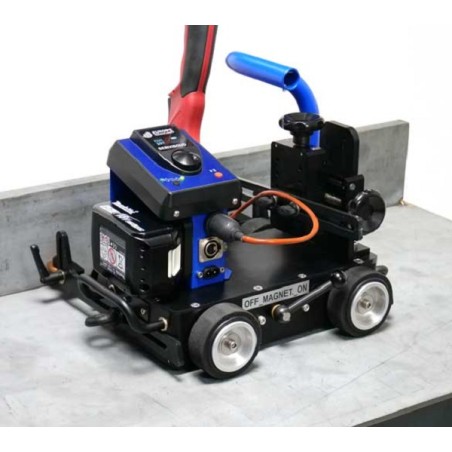 Chariot de soudage GLUMAG EVO, PRO ou ADVANCE avec 2 axes motorisés, batterie et chargeur