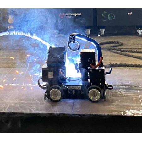 Chariot de soudage GLUMAG EVO, PRO ou ADVANCE avec 2 axes motorisés, batterie et chargeur