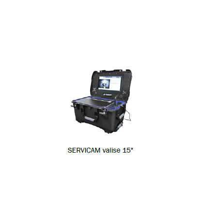Valise de visionnage et/ou enregistrement "SERVICAM" en format 15"