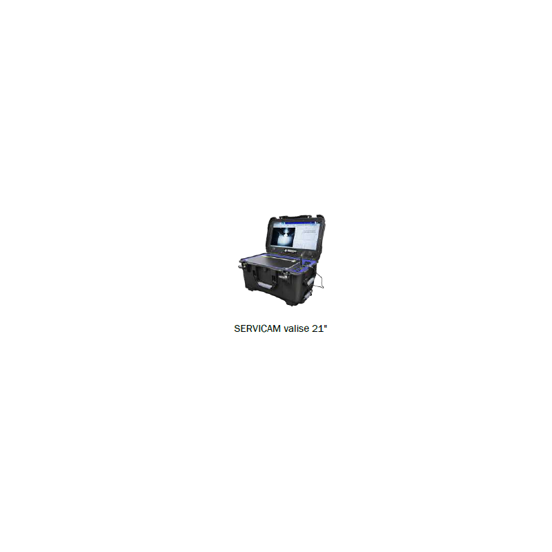 Valise de visionnage et/ou enregistrement "SERVICAM" en format 21"