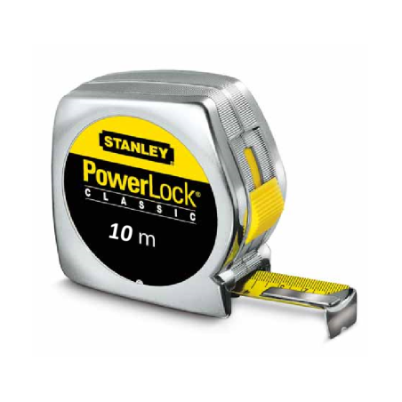Mesure roulante 10m x 25 mm STANLEY POWERLOCK
