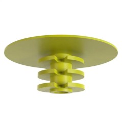 CAP frontale pour BRIDE PEBD jaune DN50 2" diamètre 56x102,7mm (sachet de 20)