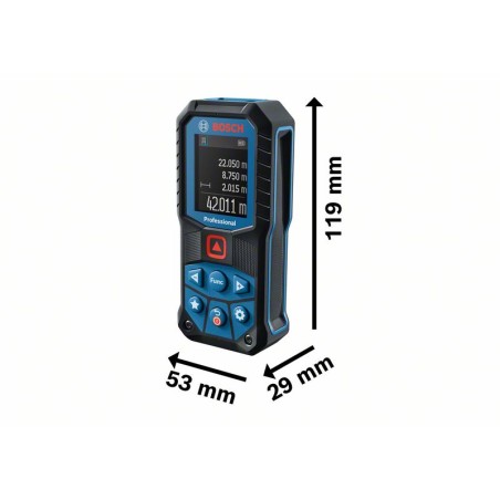 Télémètre laser avec portée de 50 m