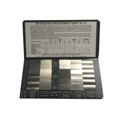 Jeu d'étalons d'état de surface pour vérification par comparaison visio-tactile (x30) N°130