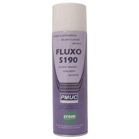 Solvant FLUXO S190 CLEANER PMUC en aérosol de 500 ml