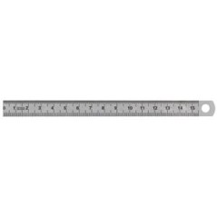 Reglet 500 x 18 x 0.5 en acier chromé flexible