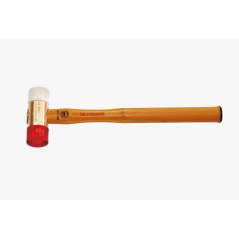 Massette avec embout interchangeable et manche bois (208A.40CBA)