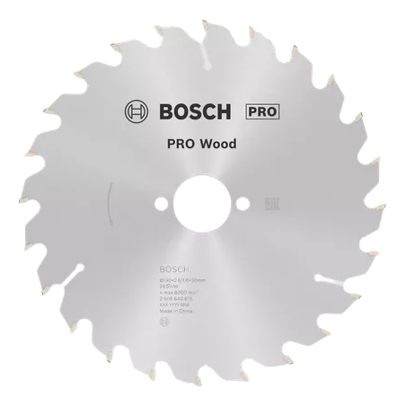 Lame de scie circulaire professionnelle pour le bois 190 x 30 x 2,6 mm (24D)