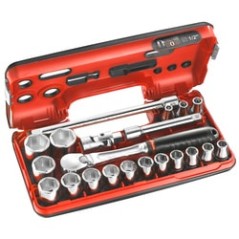 Coffret de 21 douilles 1/2" 6 pans de 8 à 32 (SL.DBOX1)