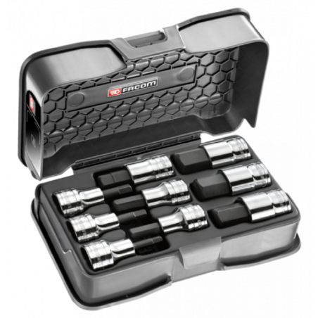 Coffret de 24 douilles tournevis 1/2" 6 pans de 5 à 19 (STM.J9A)