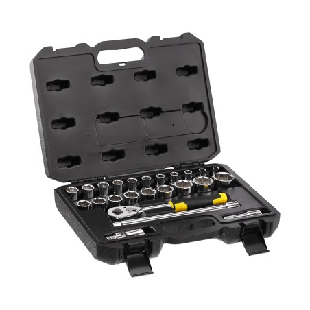 coffret de 24 douilles 1/2" 6pans de 8 à 32 STANLEY