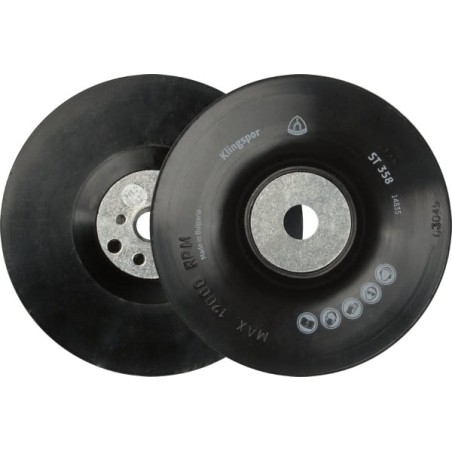 Plateau support plat-flexible pour disque fibre diamètre 125 (M14)