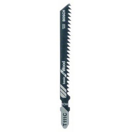 Lame de scie sauteuse 100 mm T 111 C pour bois tendre (4-50mm) lot de 5