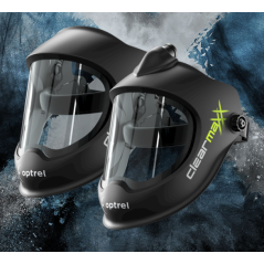 Masque CLEARMAXX avec casque de chantier et serre tête ISOFIT X