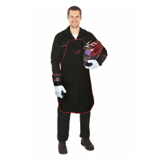 Tablier en croûte de cuir noir de 1100 cm par 800 cm
