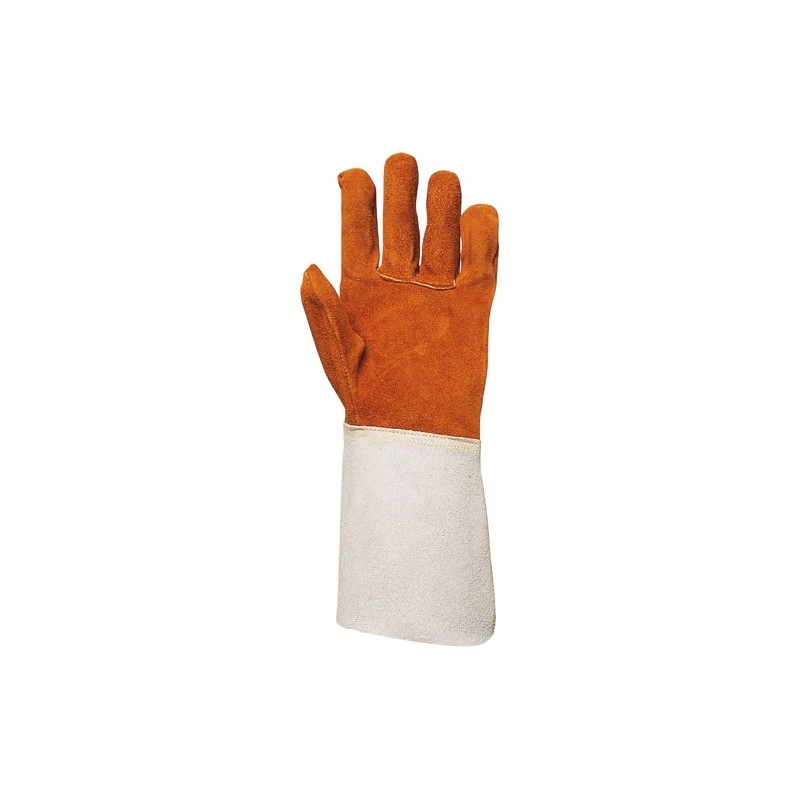 Gant en croûte de cuir
