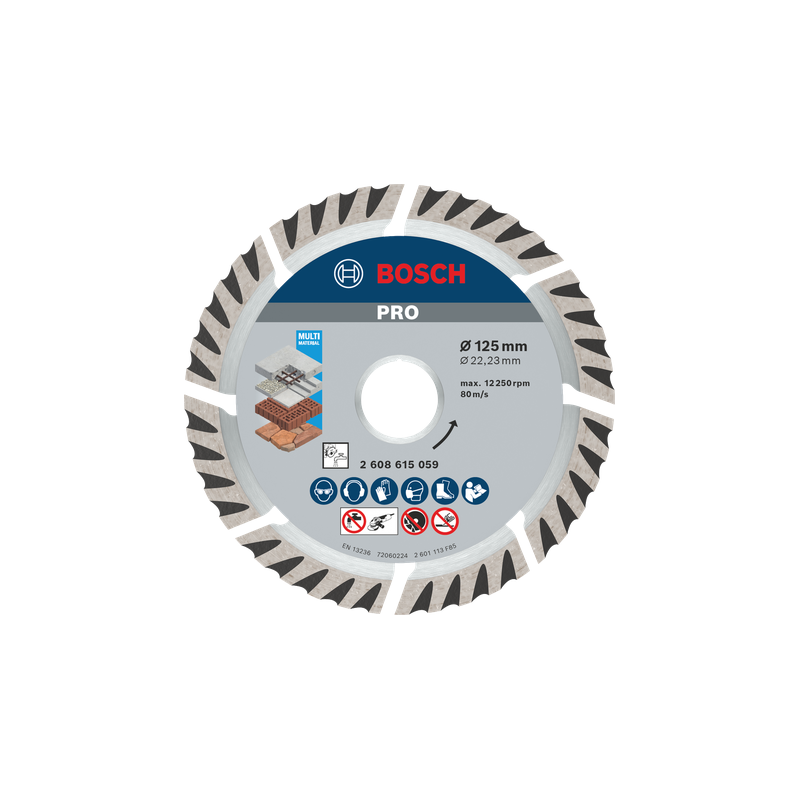 Disque diamant PRO UNIVERSAL diamètre 125