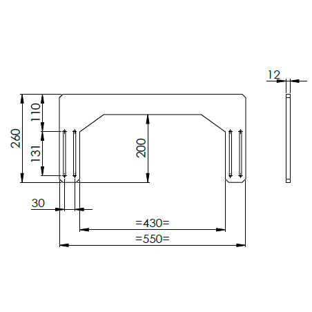 Bras de support double torches pour chariot autonome