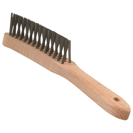 Brosse inox 3 rangs convergents