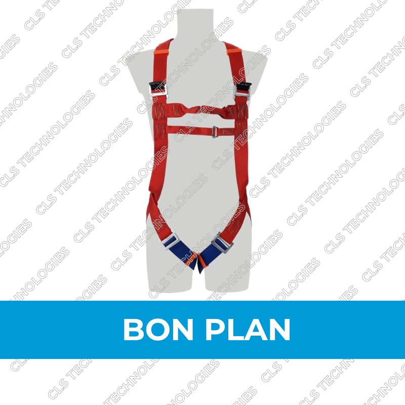Harnais en polyester avec deux points dorsal et sternal