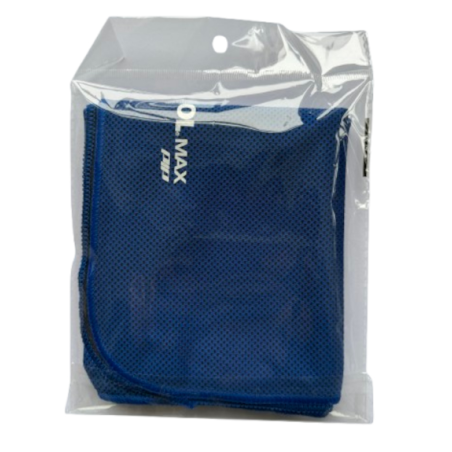 Serviette rafraichissante bleue 100 x 30 cms
