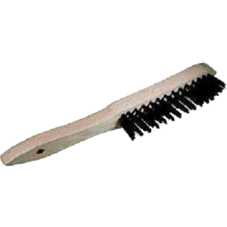 Brosse métallique 4 rangs à manche