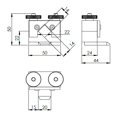 Support de torche standard pour chariot autonome