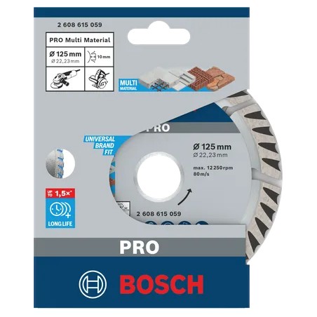 Disque diamant PRO UNIVERSAL diamètre 125
