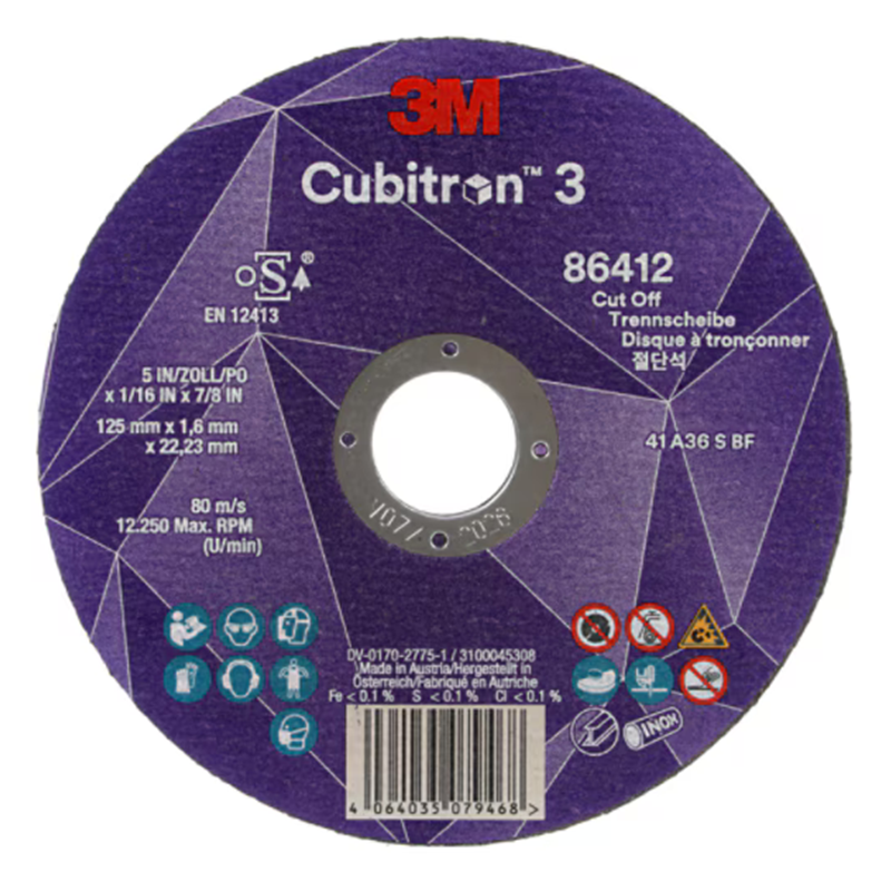 Disque à tronçonner CUBITRON 125 x 1.6 type 41
