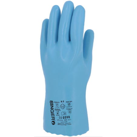 Gant latex enduit support coton taille 6,5 à taille 10,5