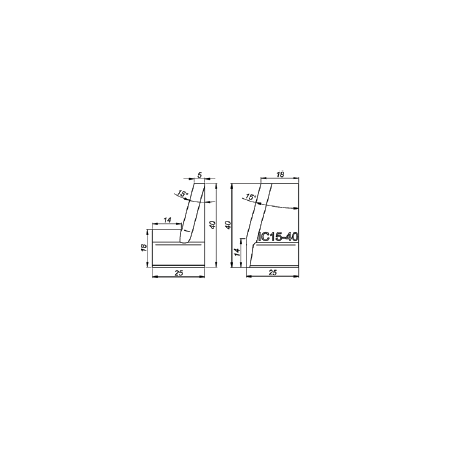 Outil de rectification interne 15° pour acier carbone pour chanfreineuse PRO-5 PB
