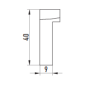 Outil pour dressage 0° pour acier inoxydable court revêtement PRO-2 PB