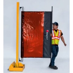 Ecran de soudage orange rétractable (seul)