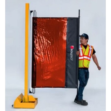 Ecran de soudage orange rétractable (seul)