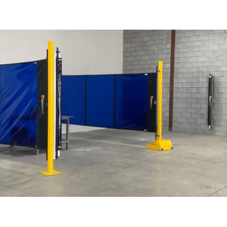 Rideau de soudage vert rétractable vendu seul