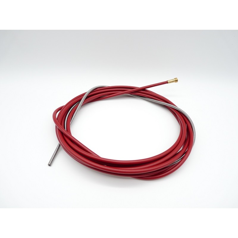 Gaine teflon ROUGE 1,0-1,2 de 4 mètres en aluminium