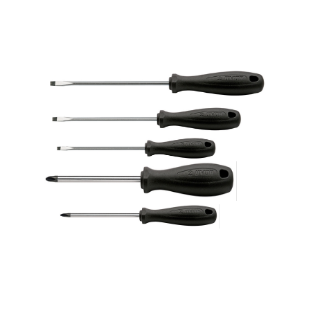 Jeu de 5 tournevis plats et cruciformes