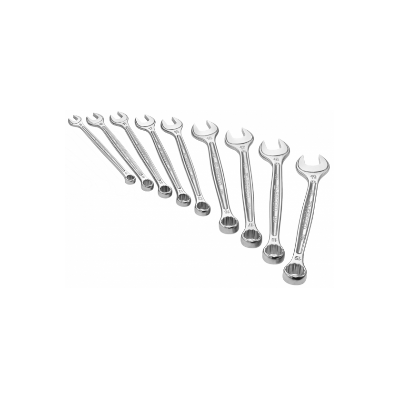 Jeux de 9 clés mixtes en pouce (1/4"-3/4")