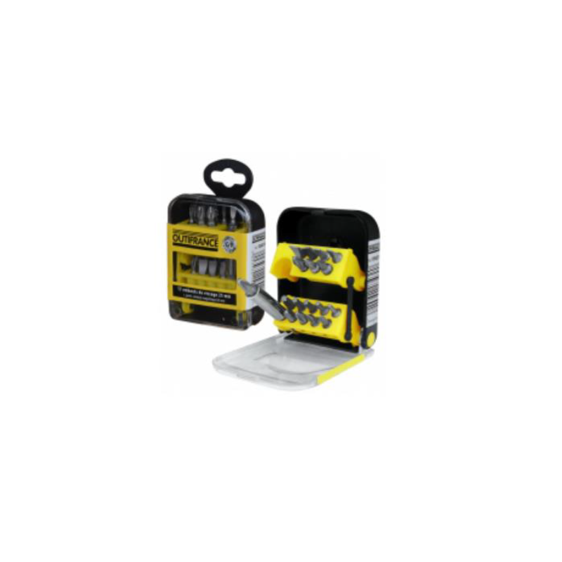 Coffret embout de vissage + porte embouts (jeu de 17)