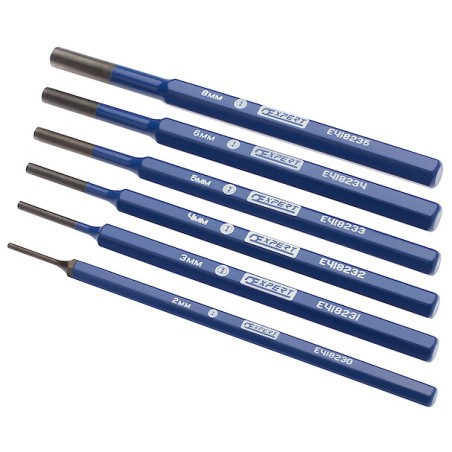 Jeu de 6 chasse goupilles de 2-8mm