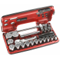 Coffret de douilles 1/2" 6 pans 8-32