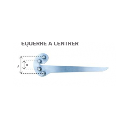 Equerre à centrer de mécanicien de 170 mm