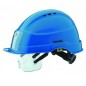 Casque IRIS 2 bleu avec lunettes incolore intégrées
