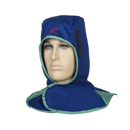 Cagoule en coton ignifugé avec velcro