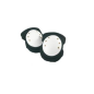 Genouillères monobloc en PVC blanc