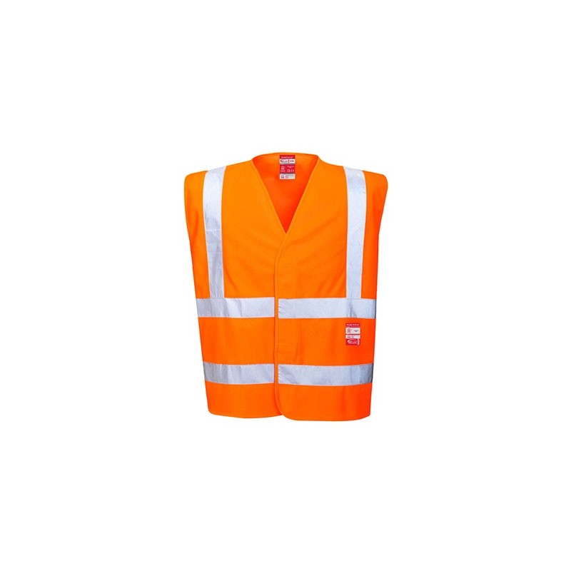 Gilet haute visibilité ignifugé orange FR75 taille L-XL