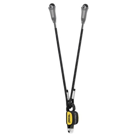 Longe ABSORBICA Y  avec connecteur mousqueton grande ouverture de 80 cm