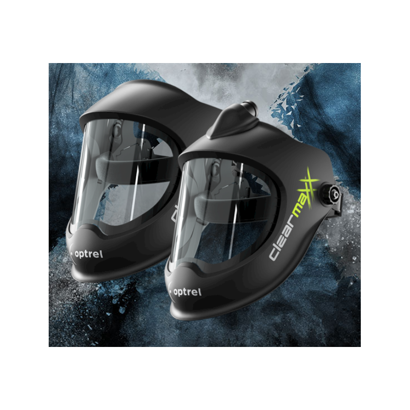 Masque CLEARMAXX avec casque de chantier et serre tête ISOFIT X
