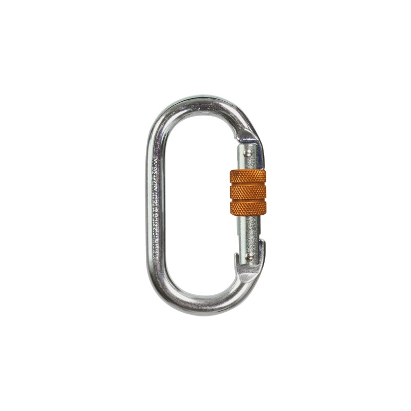 Mousqueton acier à vis avec ouverture de 18 mm
